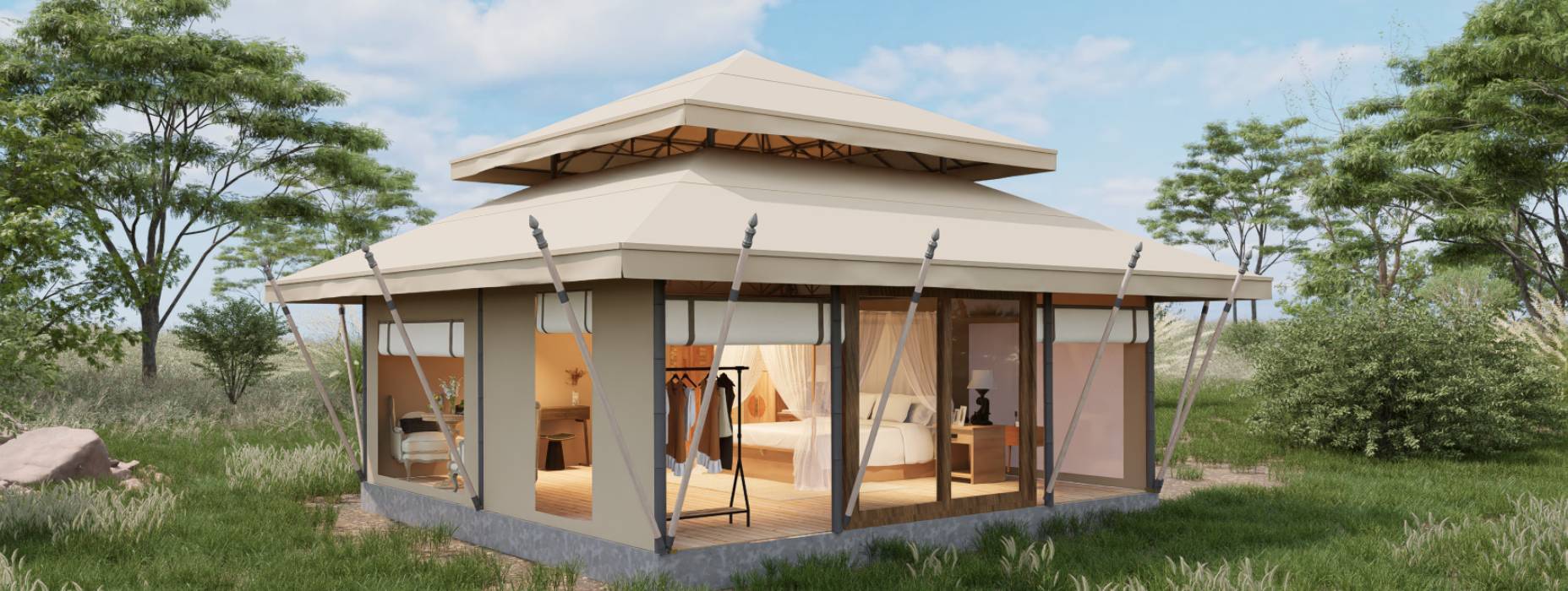 黄山户外野奢帐篷